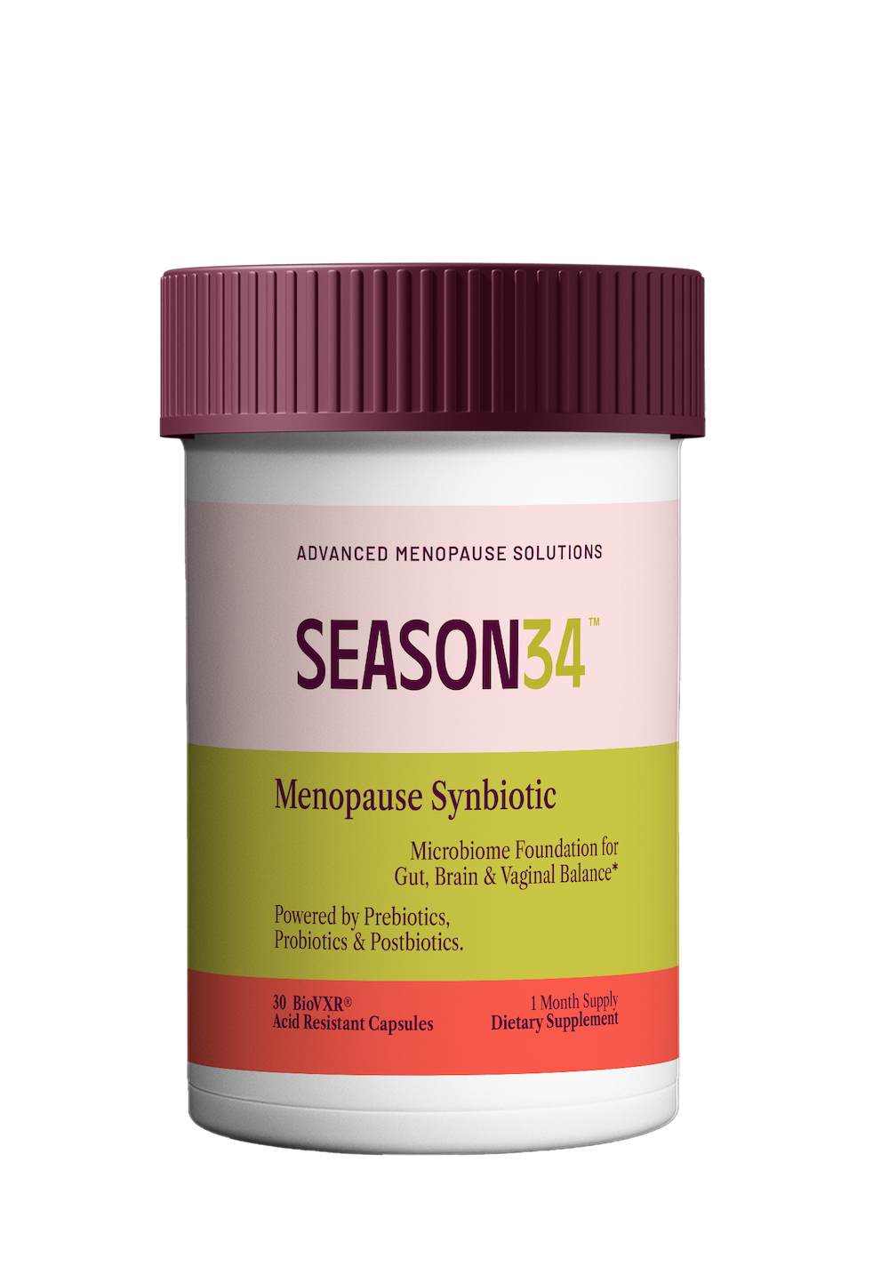 SEASON34 Menopause Synbiotic bottle (free gift with subscription)