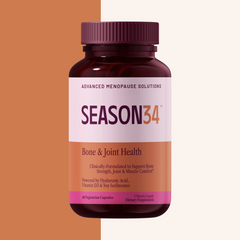 SEASON34 Bone & Joint Health bottle — daily bone and joint support for menopause.