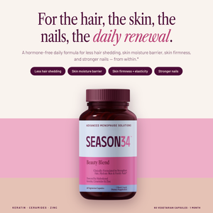 SEASON34 Beauty Blend — for the hair, the skin, the nails, the daily renewal.