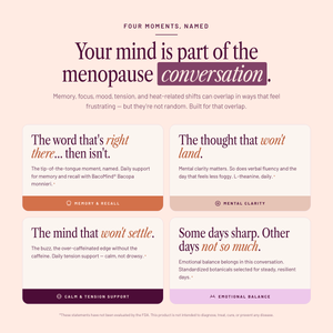 SEASON34 Mood & Neuro Support — built for the mental shifts of perimenopause and menopause.