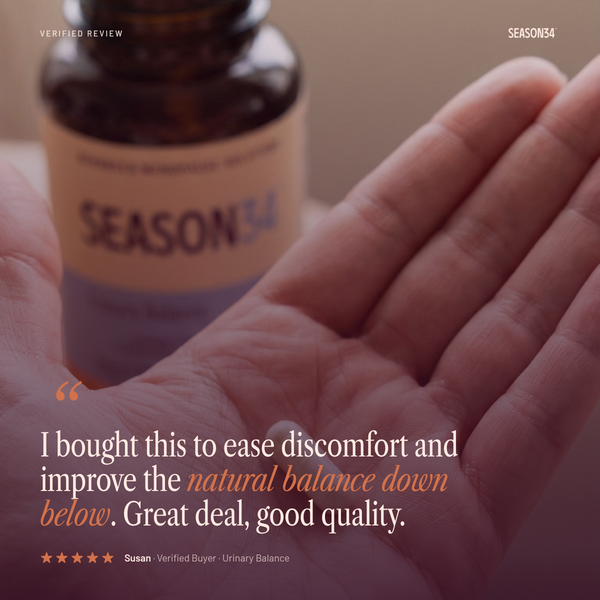 SEASON34 Urinary Balance verified customer review.