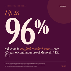 SEASON34 Hormonal Balance — published research on Menofelis ERr 731 rhubarb.